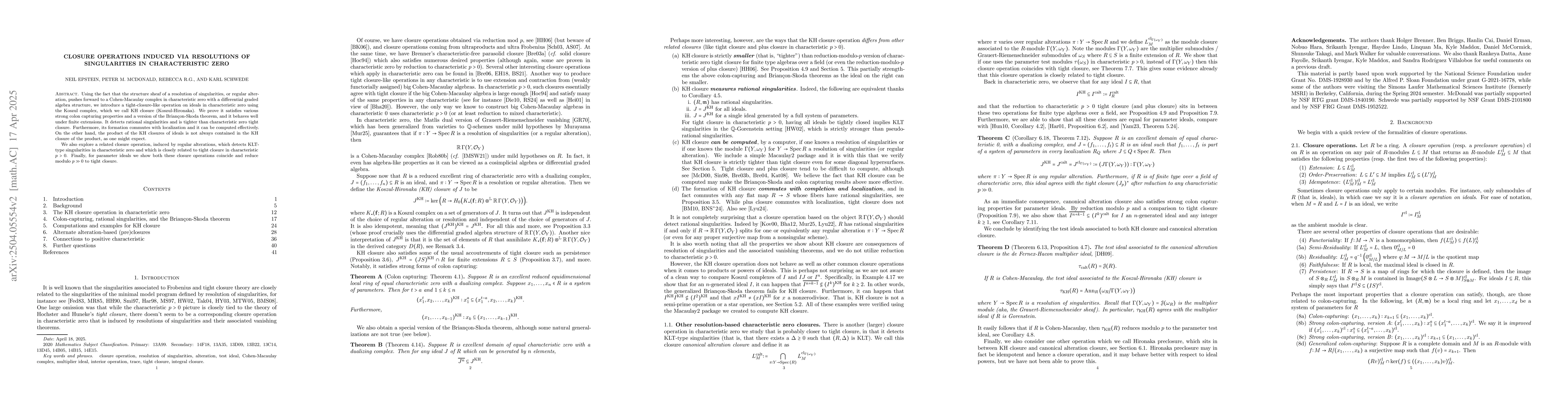 Thumbnail for Closure operations induced via resolutions of singularities in
  characteristic zero