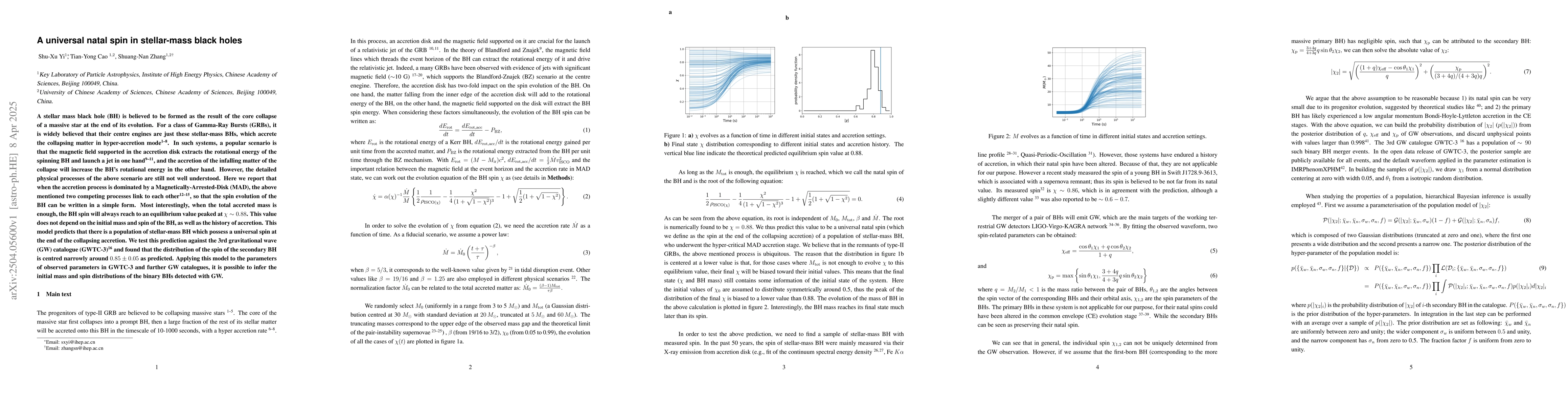 Thumbnail for A universal natal spin in stellar-mass black holes