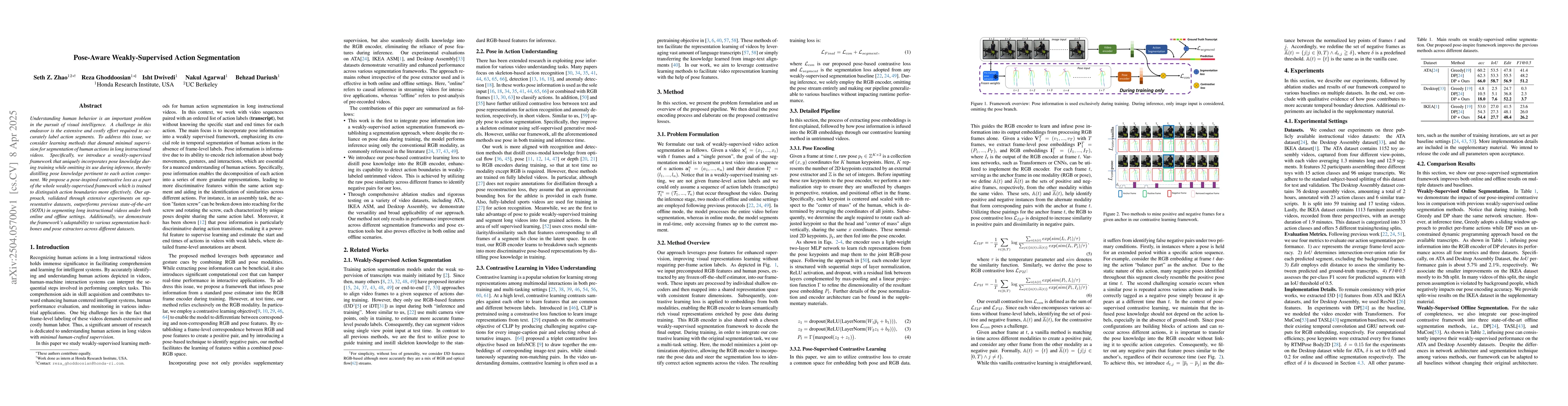 Thumbnail for Pose-Aware Weakly-Supervised Action Segmentation