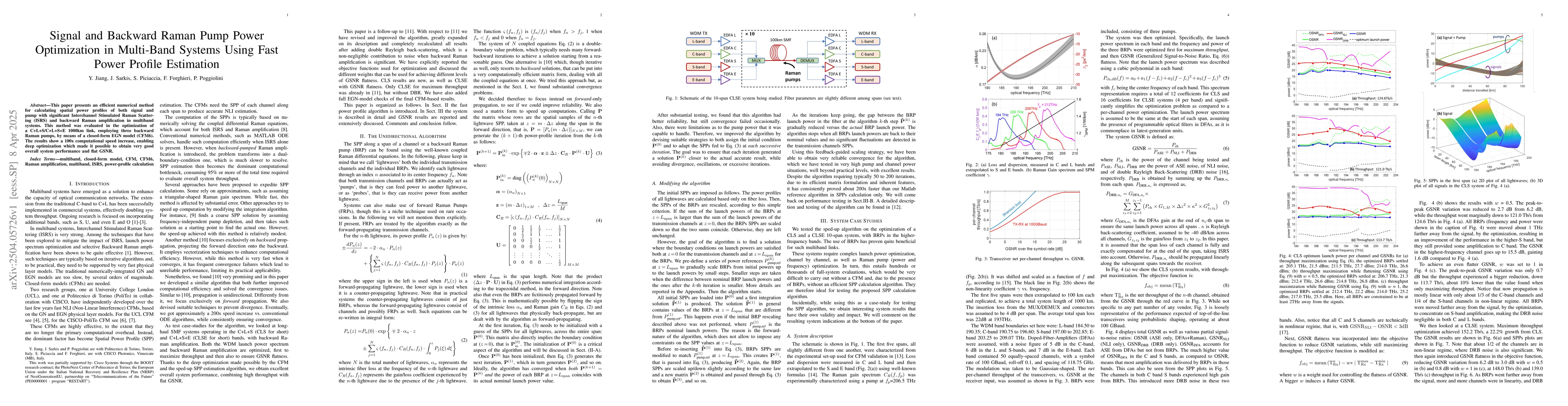 Thumbnail for Signal and Backward Raman Pump Power Optimization in Multi-Band Systems
  Using Fast Power Profile Estimation