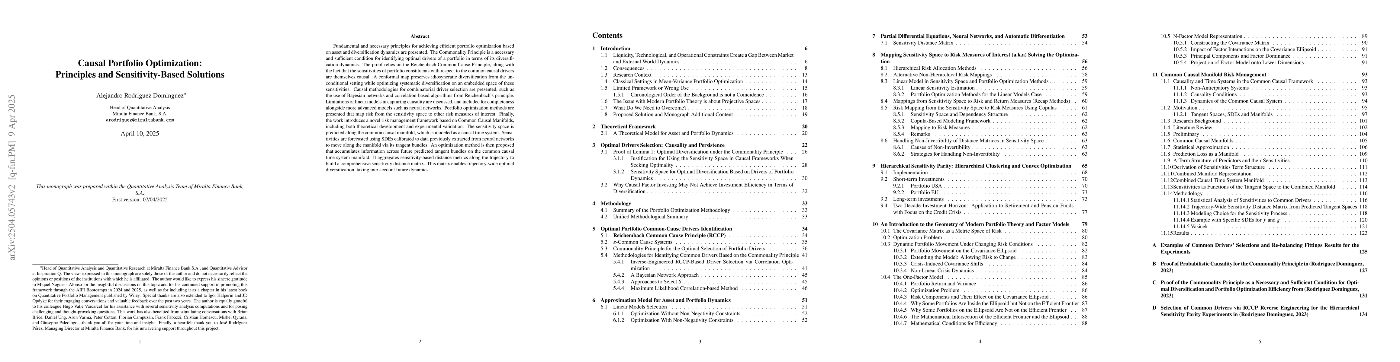 Thumbnail for Causal Portfolio Optimization: Principles and Sensitivity-Based
  Solutions