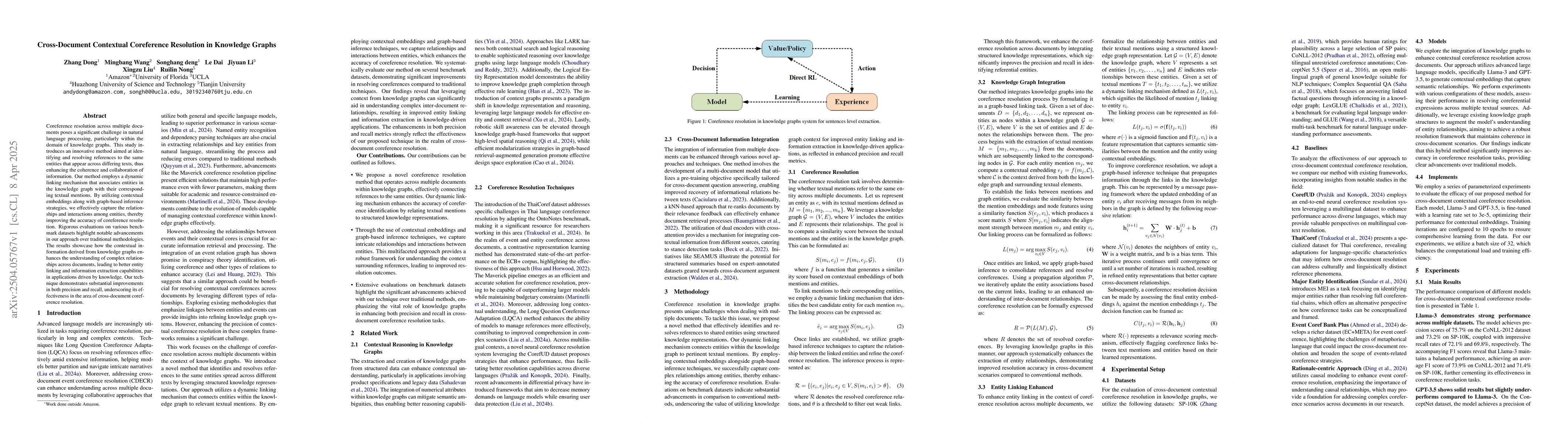 Thumbnail for Cross-Document Contextual Coreference Resolution in Knowledge Graphs