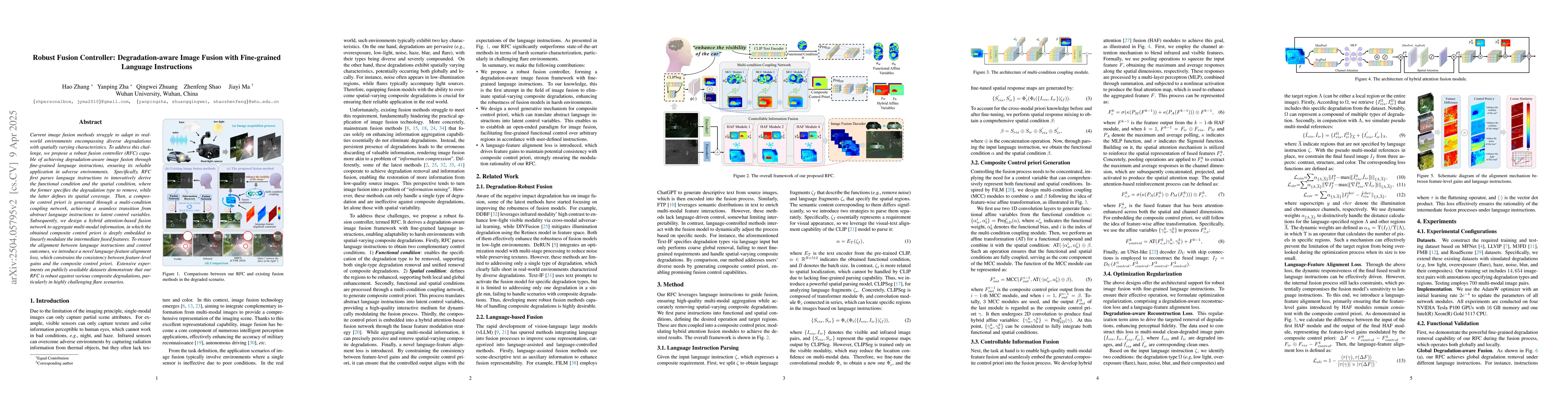 Thumbnail for Robust Fusion Controller: Degradation-aware Image Fusion with
  Fine-grained Language Instructions
