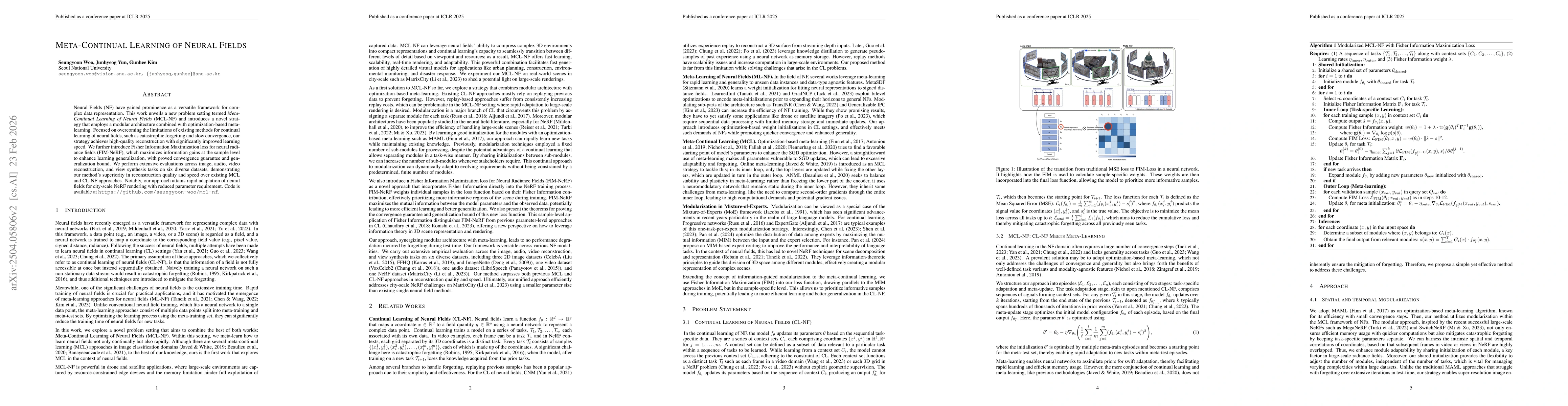 Thumbnail for Meta-Continual Learning of Neural Fields