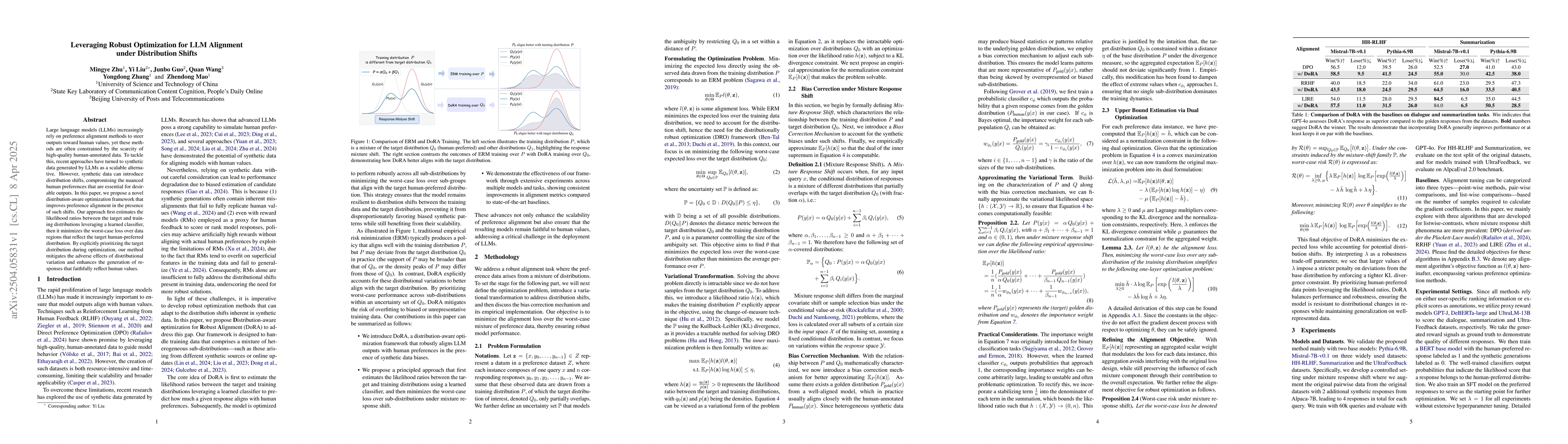 Thumbnail for Leveraging Robust Optimization for LLM Alignment under Distribution
  Shifts