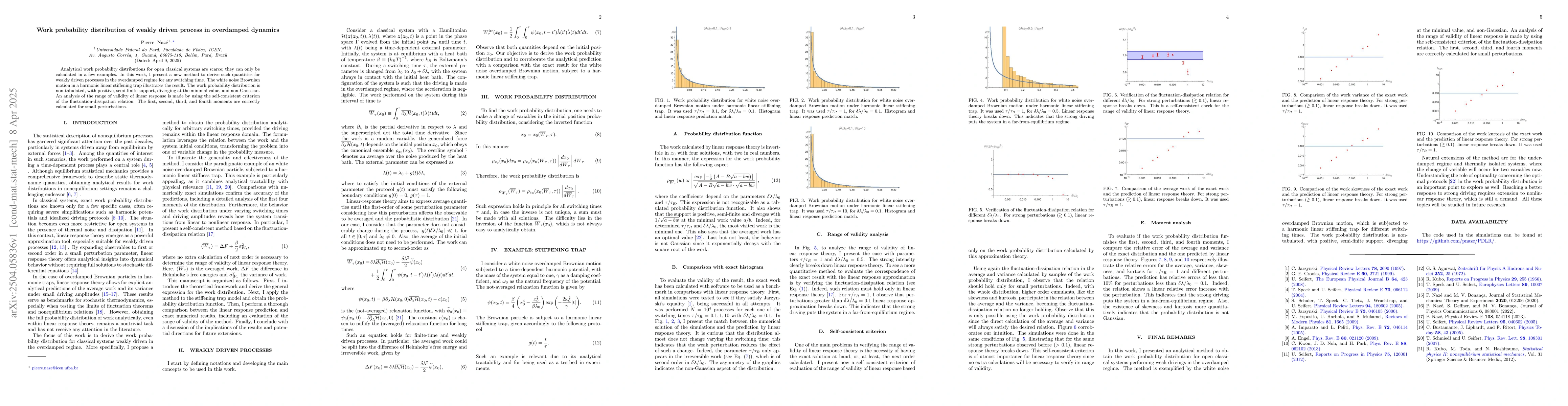 Thumbnail for Work probability distribution of weakly driven process in overdamped
  dynamics