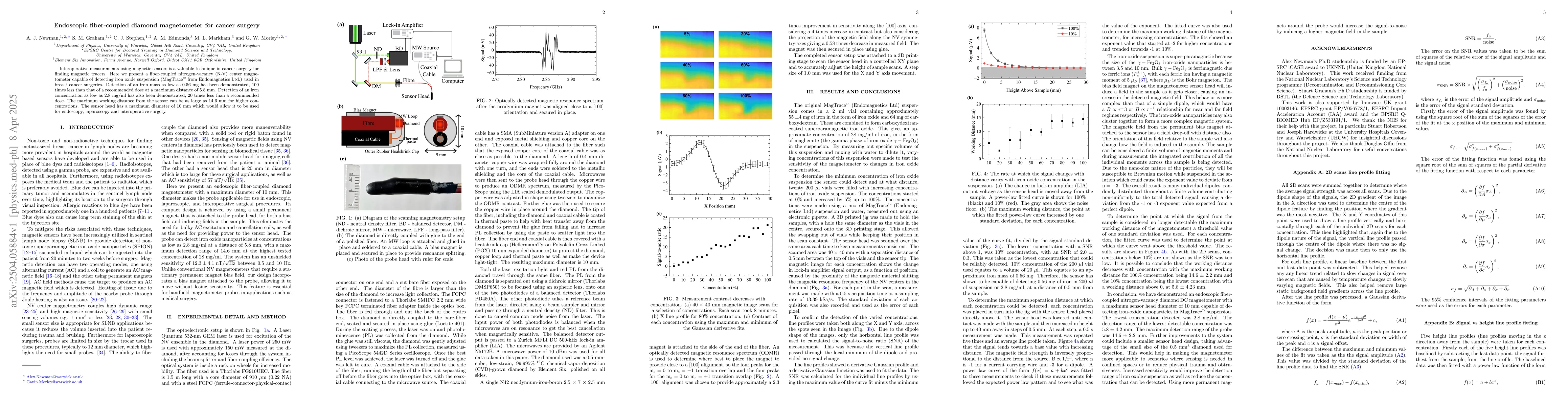 Thumbnail for Endoscopic fiber-coupled diamond magnetometer for cancer surgery
