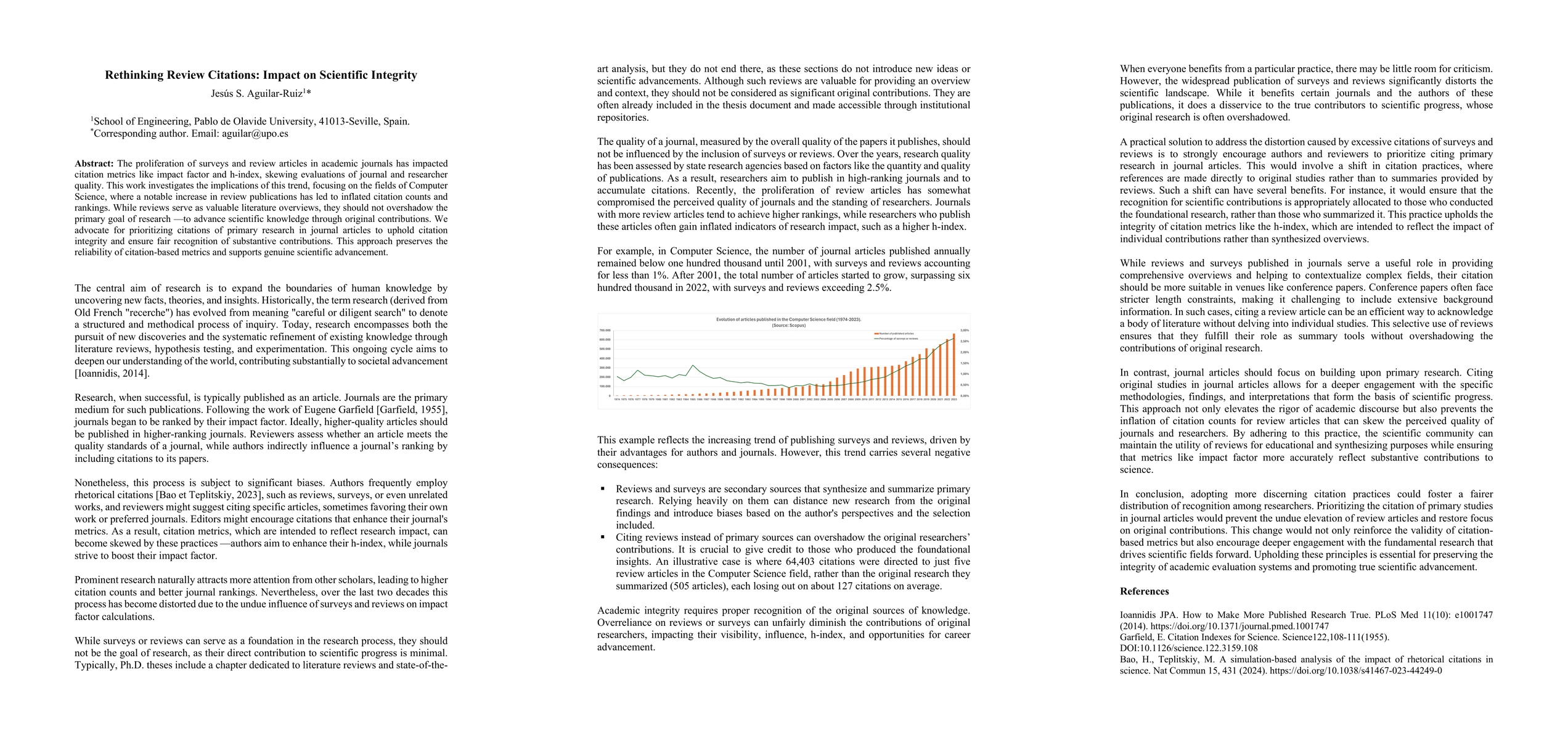 Thumbnail for Rethinking Review Citations: Impact on Scientific Integrity