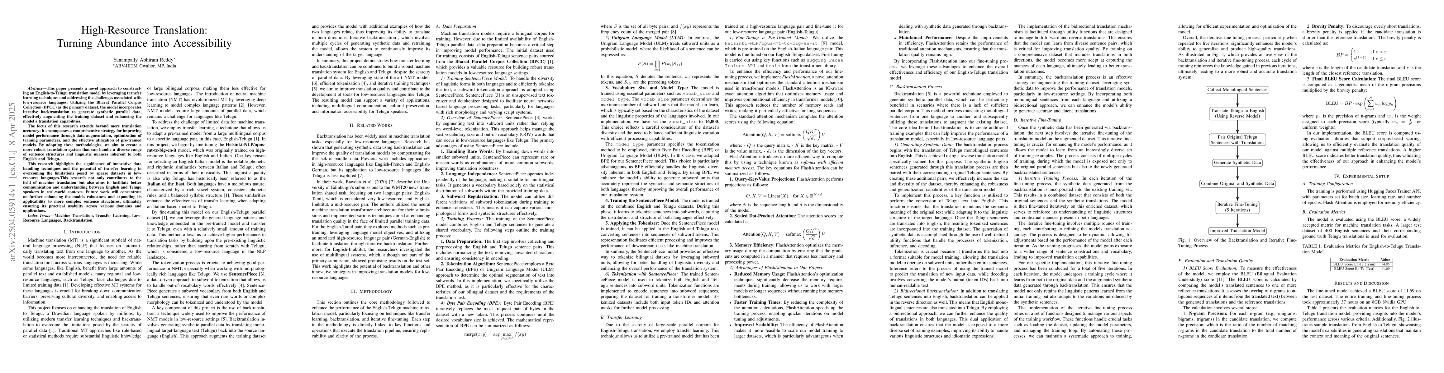 Thumbnail for High-Resource Translation:Turning Abundance into Accessibility