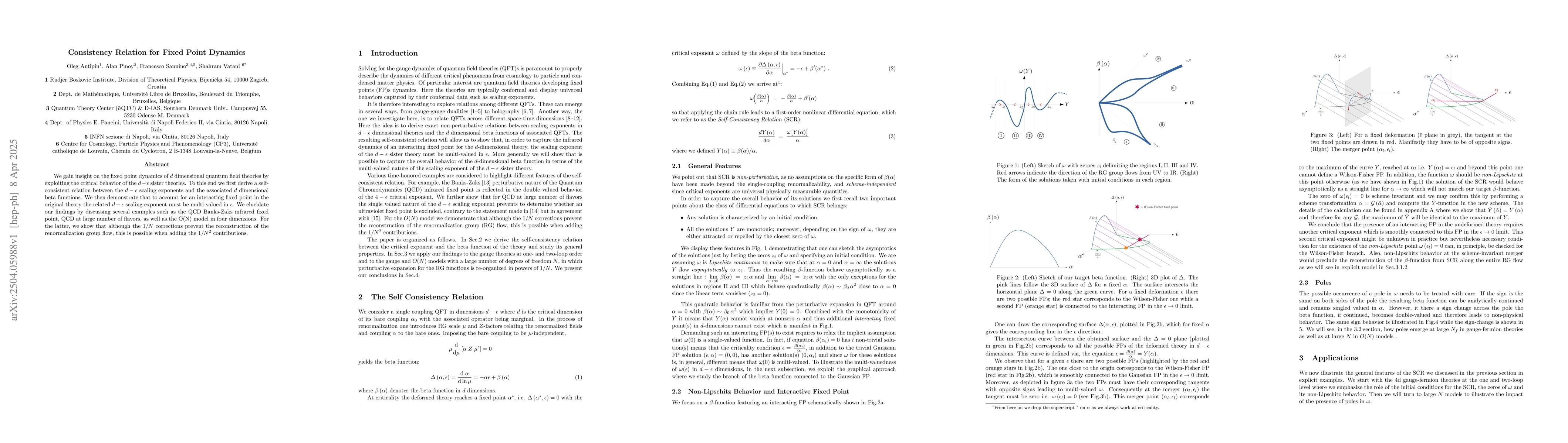 Thumbnail for Consistency Relation for Fixed Point Dynamics
