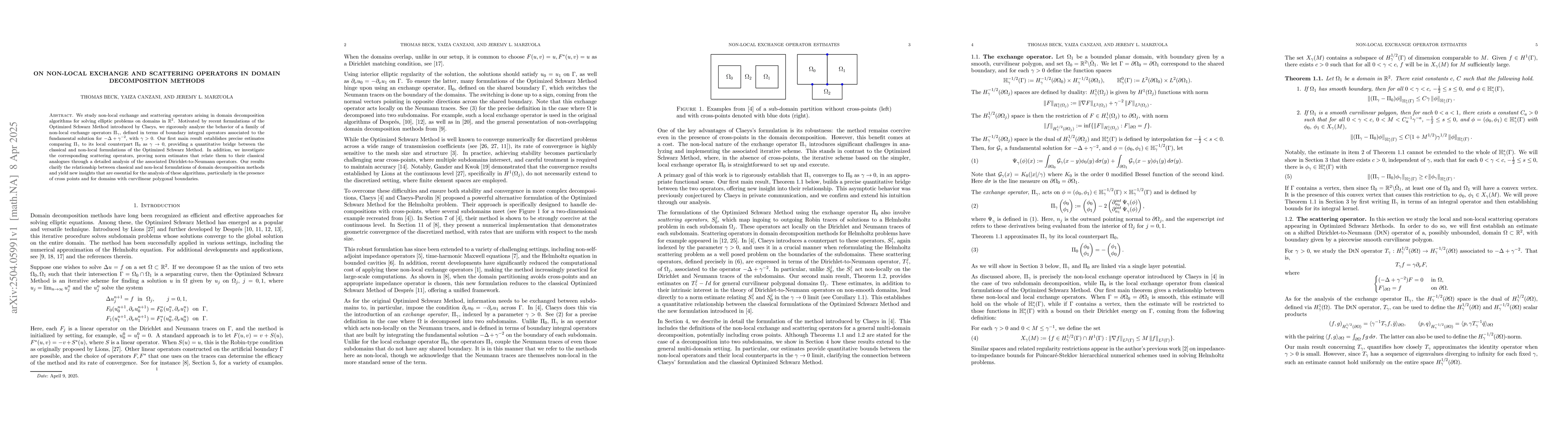 Thumbnail for On non-local exchange and scattering operators in domain decomposition
  methods
