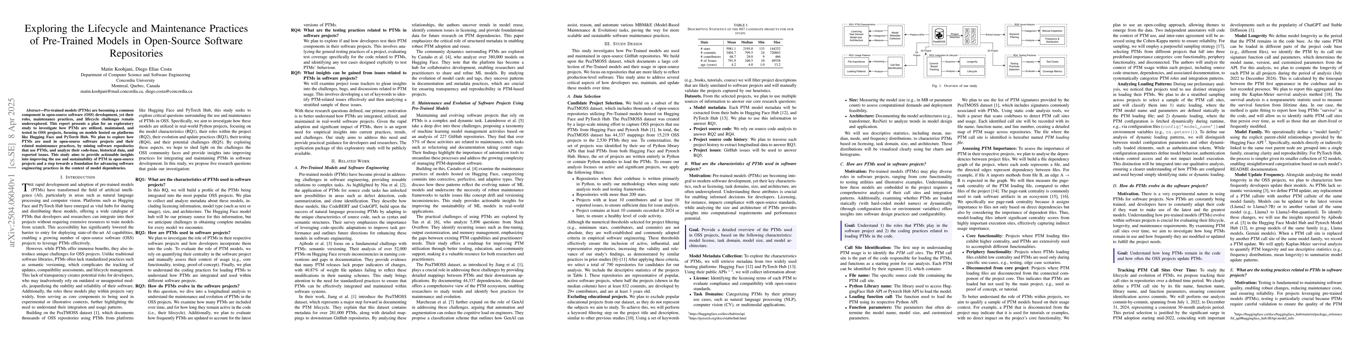 Thumbnail for Exploring the Lifecycle and Maintenance Practices of Pre-Trained Models
  in Open-Source Software Repositories