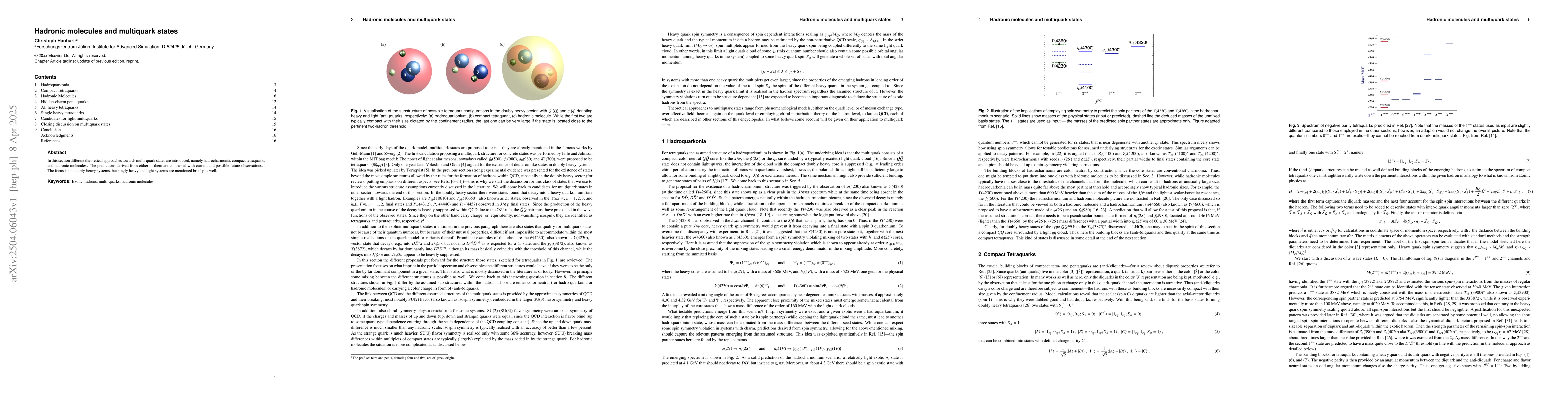 Thumbnail for Hadronic molecules and multiquark states