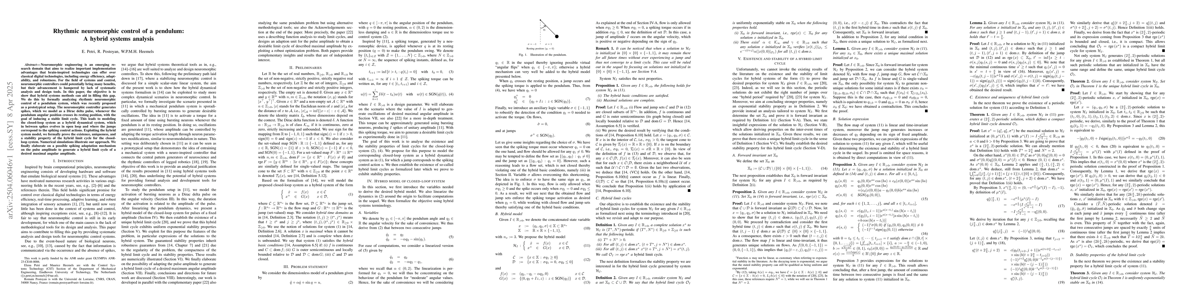 Thumbnail for Rhythmic neuromorphic control of a pendulum: A hybrid systems analysis