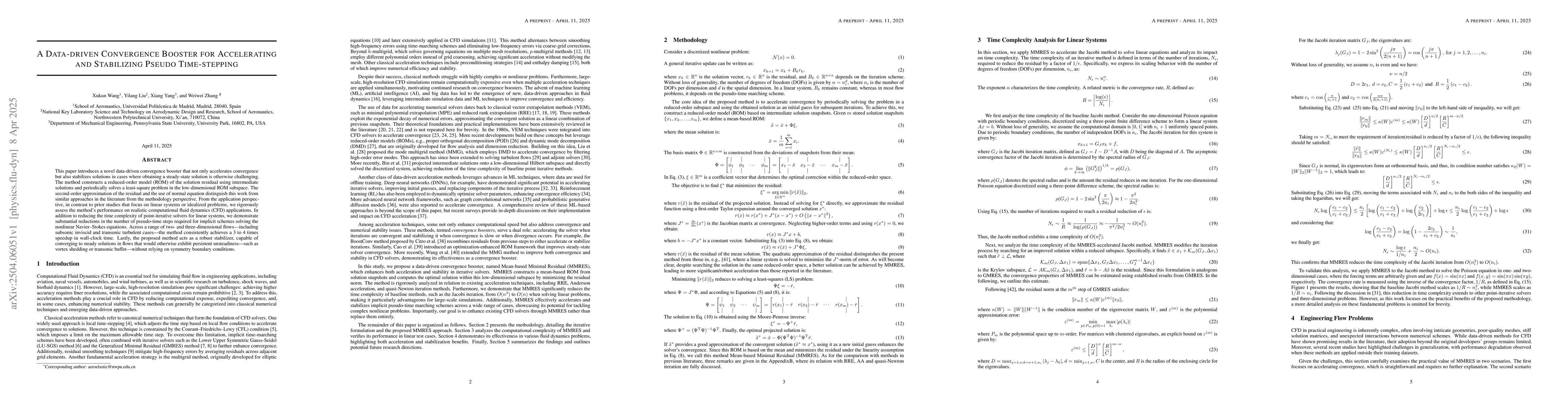 Thumbnail for A data-driven convergence booster for accelerating and stabilizing
  pseudo time-stepping
