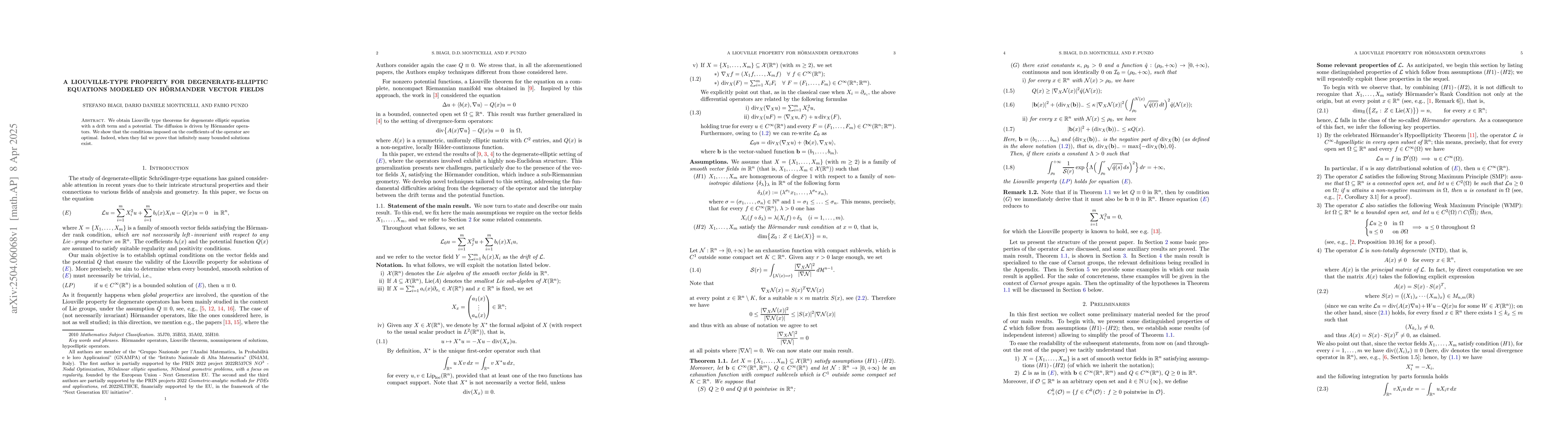 Thumbnail for A Liouville-type property for degenerate-elliptic equations modeled on
  Hörmander vector fields