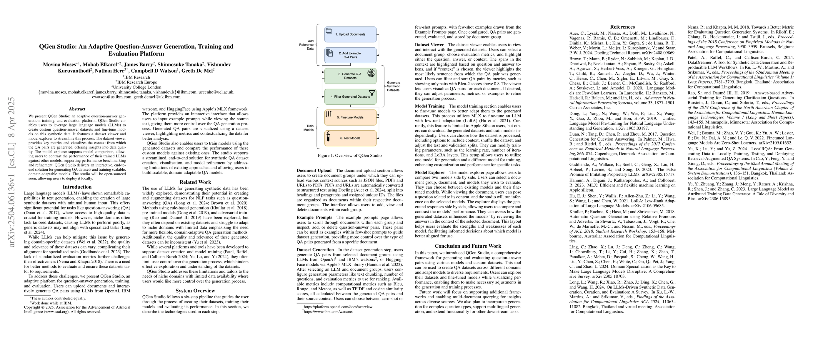 Thumbnail for QGen Studio: An Adaptive Question-Answer Generation, Training and
  Evaluation Platform