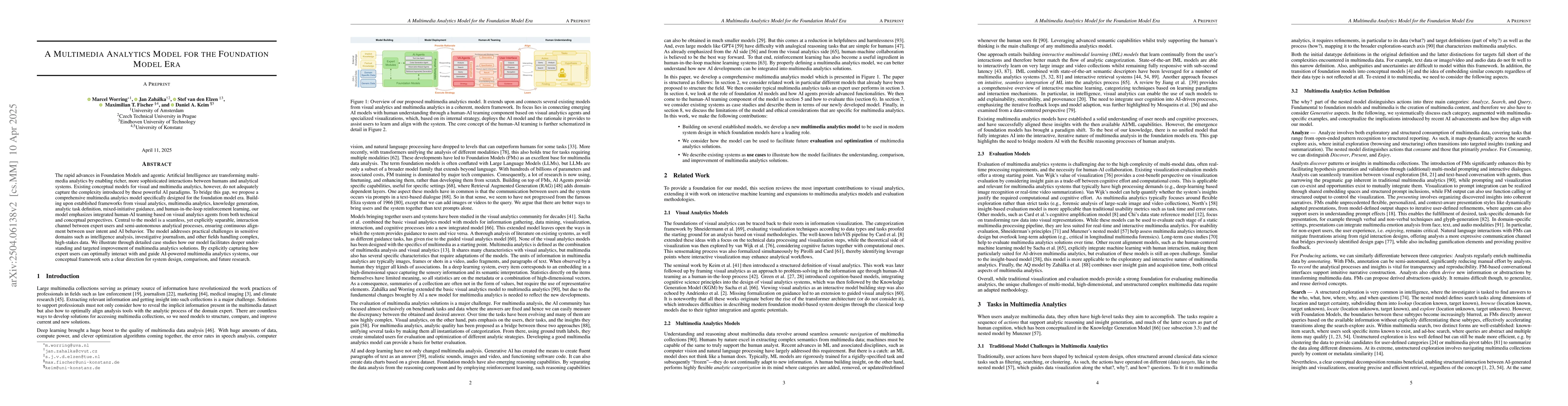 Thumbnail for A Multimedia Analytics Model for the Foundation Model Era