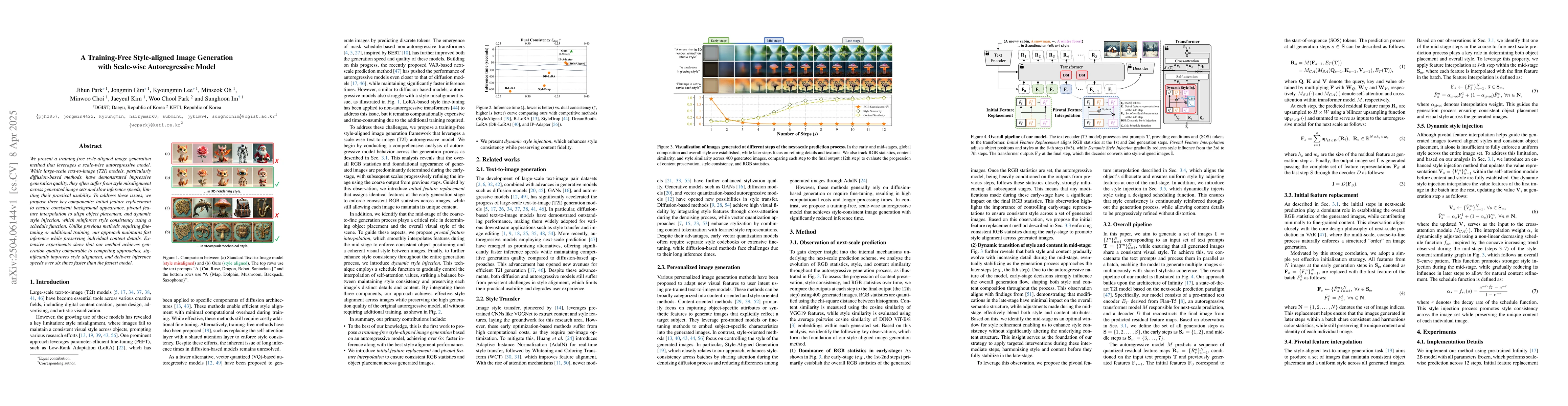 Thumbnail for A Training-Free Style-aligned Image Generation with Scale-wise
  Autoregressive Model