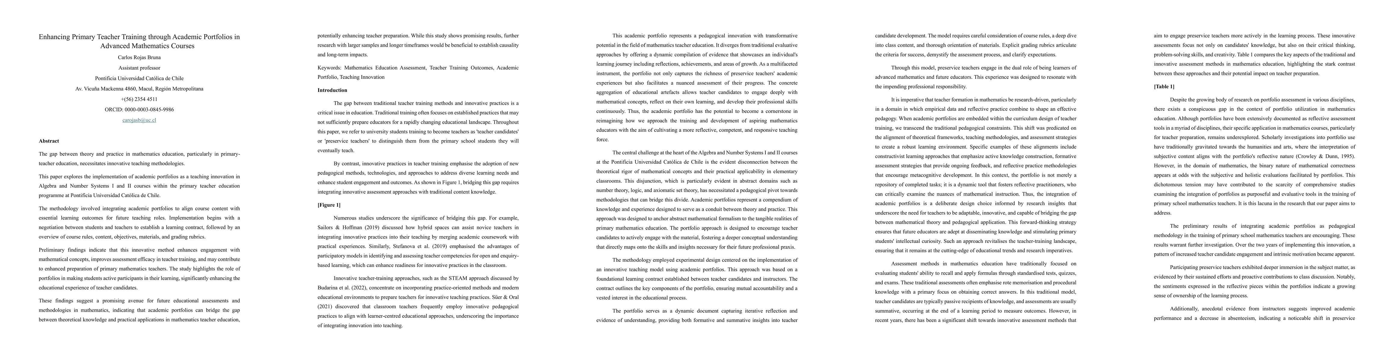 Thumbnail for Enhancing Primary Teacher Training through Academic Portfolios in
  Advanced Mathematics Courses