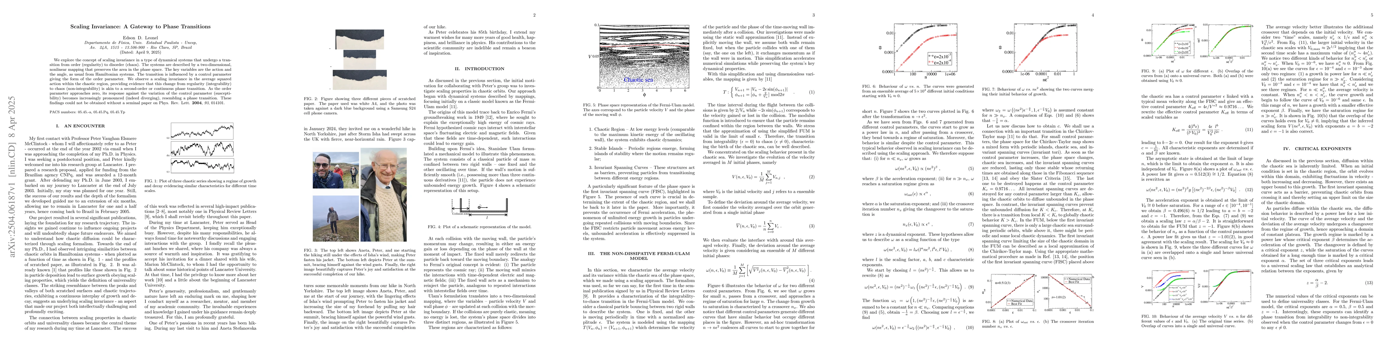 Thumbnail for Scaling Invariance: A Gateway to Phase Transitions