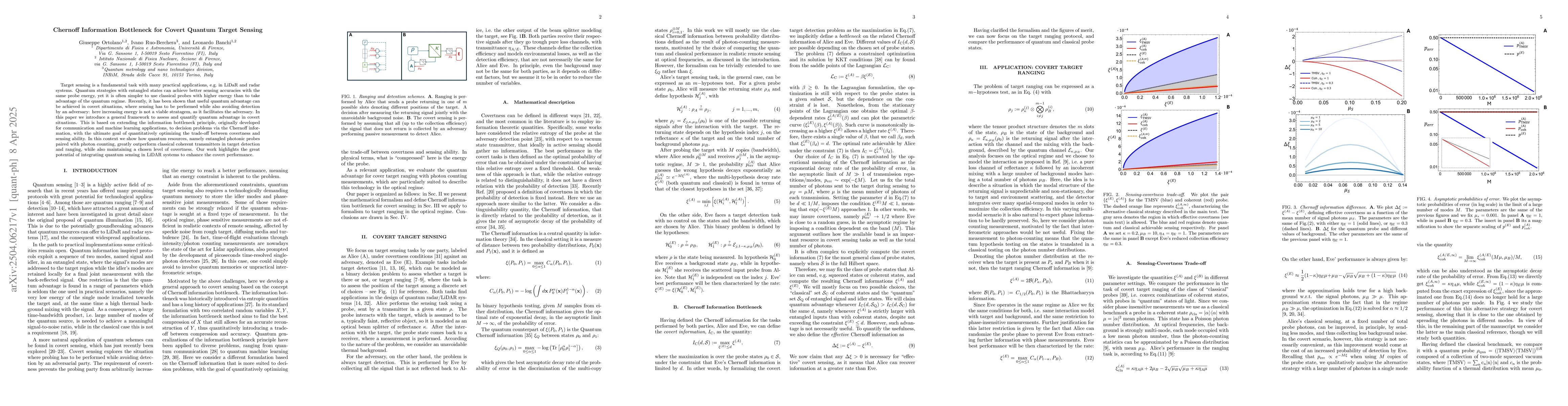 Thumbnail for Chernoff Information Bottleneck for Covert Quantum Target Sensing