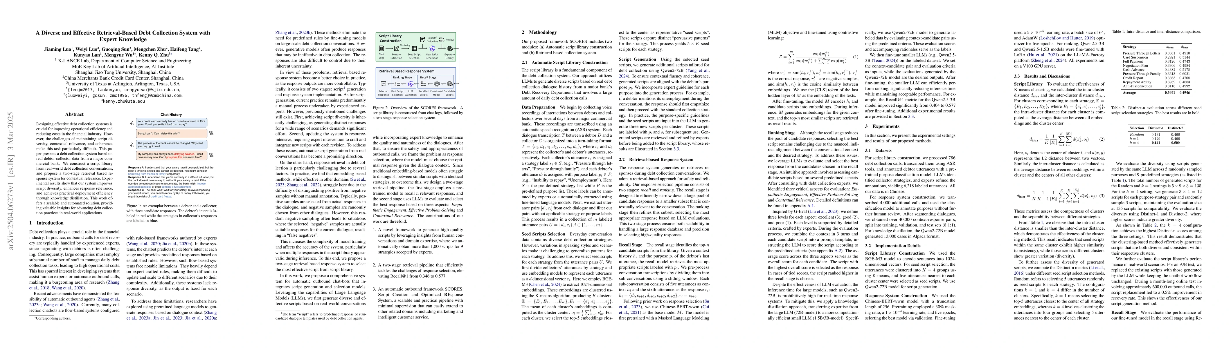 Thumbnail for A Diverse and Effective Retrieval-Based Debt Collection System with
  Expert Knowledge