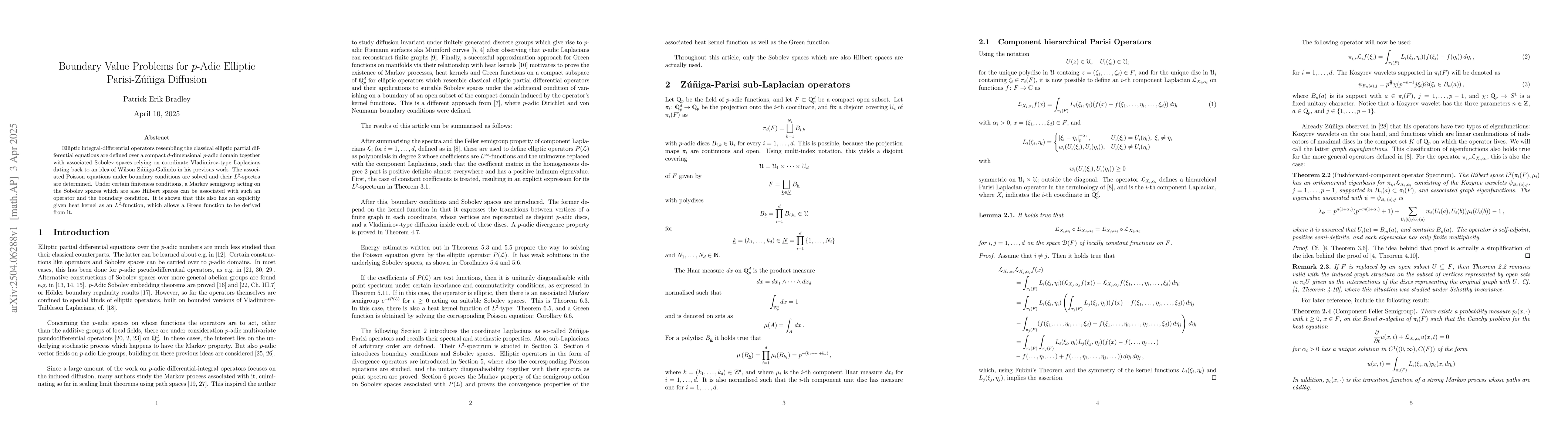 Thumbnail for Boundary Value Problems for p-Adic Elliptic Parisi-Zúñiga Diffusion