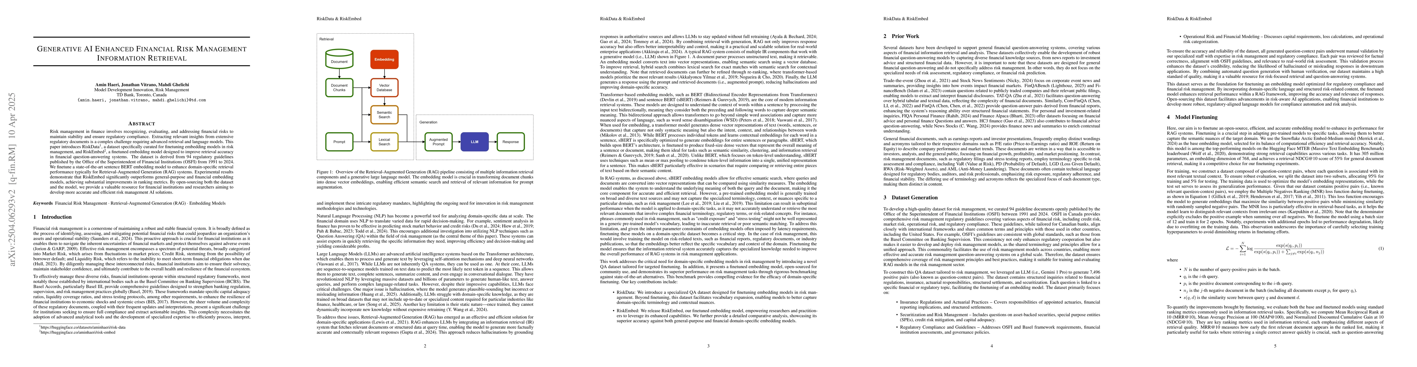 Thumbnail for Generative AI Enhanced Financial Risk Management Information Retrieval