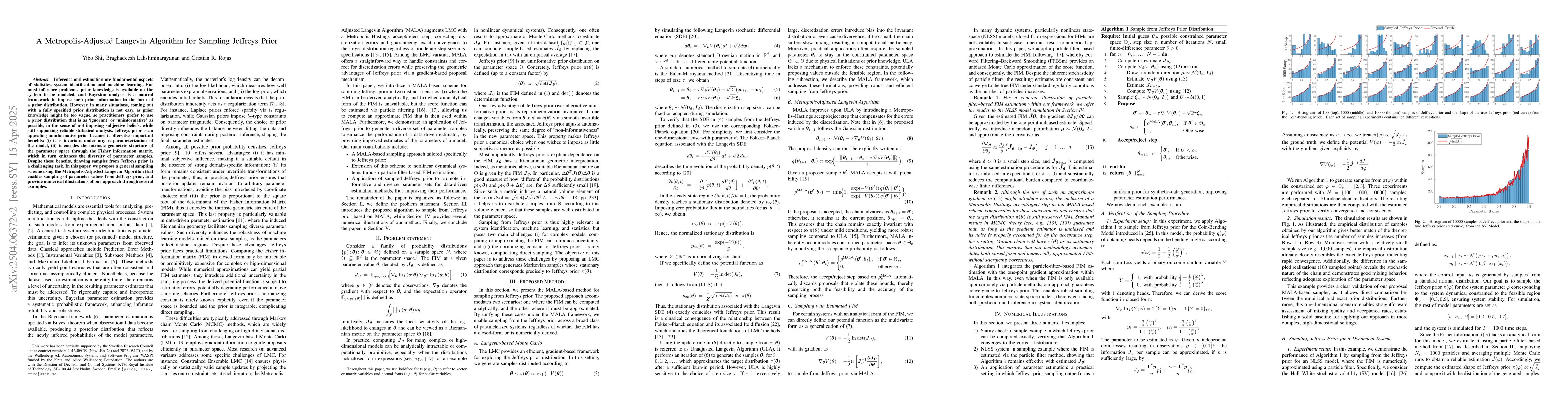 Thumbnail for A Metropolis-Adjusted Langevin Algorithm for Sampling Jeffreys Prior