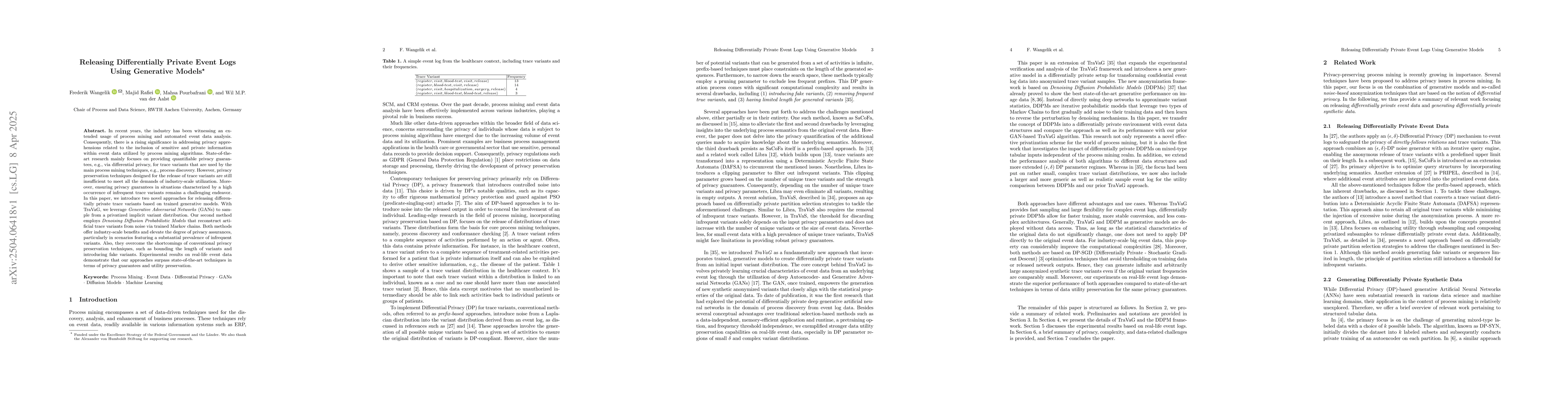 Thumbnail for Releasing Differentially Private Event Logs Using Generative Models