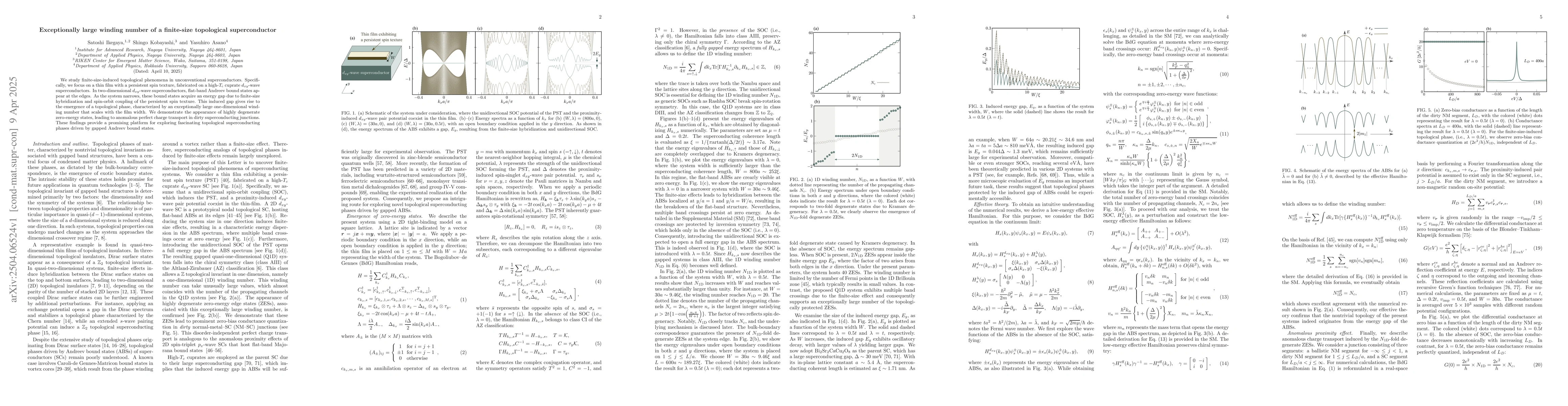 Thumbnail for Exceptionally large winding number of a finite-size topological
  superconductor