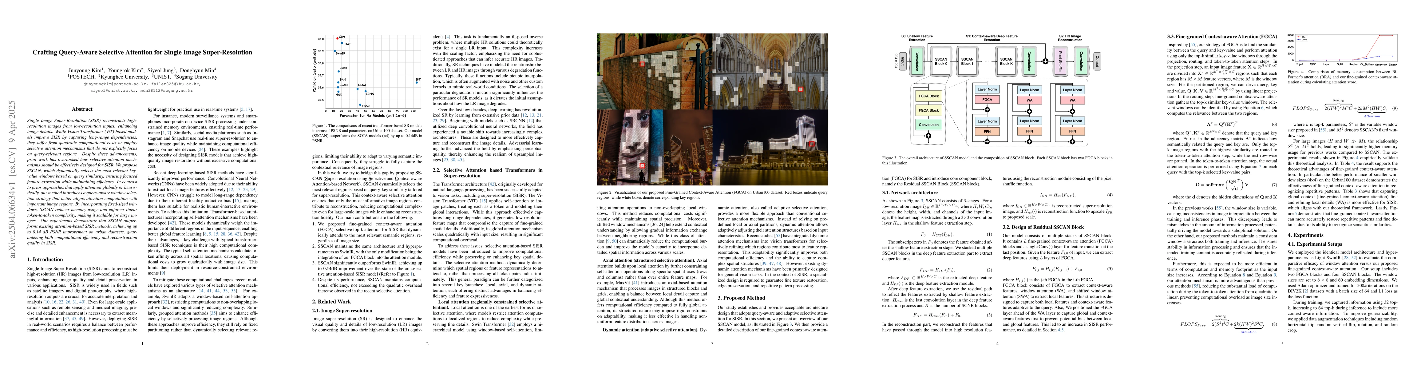 Thumbnail for Crafting Query-Aware Selective Attention for Single Image
  Super-Resolution