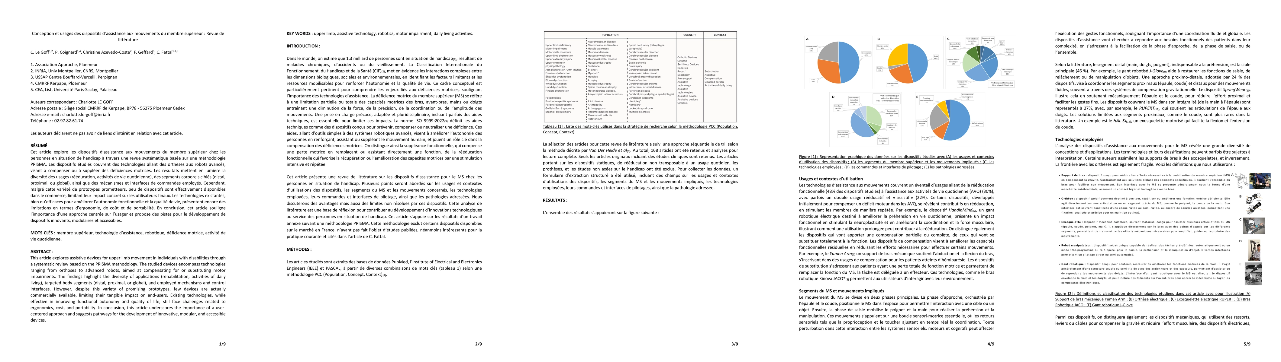Thumbnail for Design and use of devices to assist movement of the upper limb: review
  of the literature
