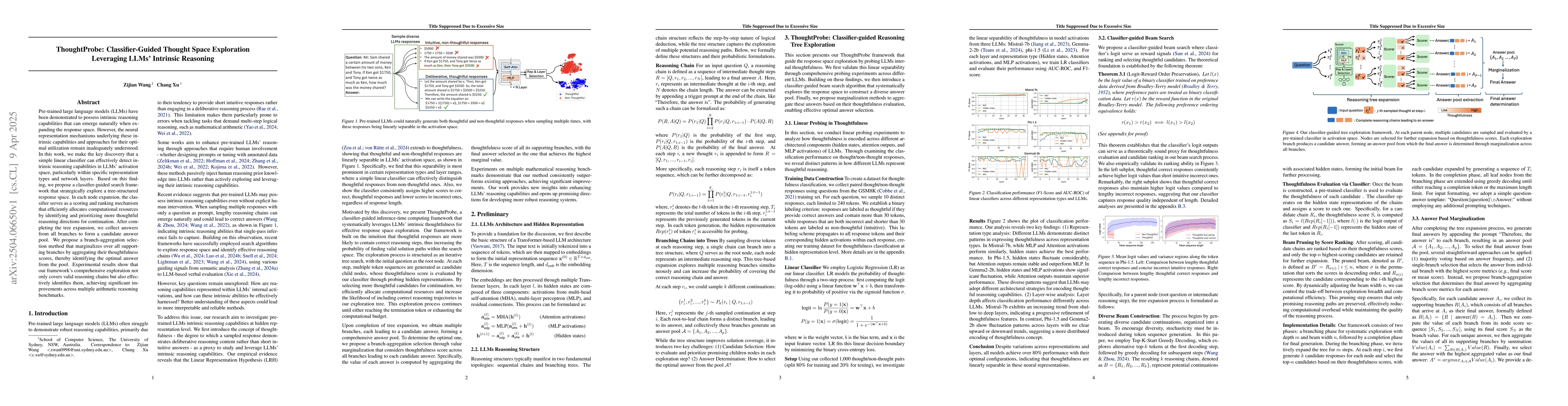 Thumbnail for ThoughtProbe: Classifier-Guided Thought Space Exploration Leveraging LLM
  Intrinsic Reasoning