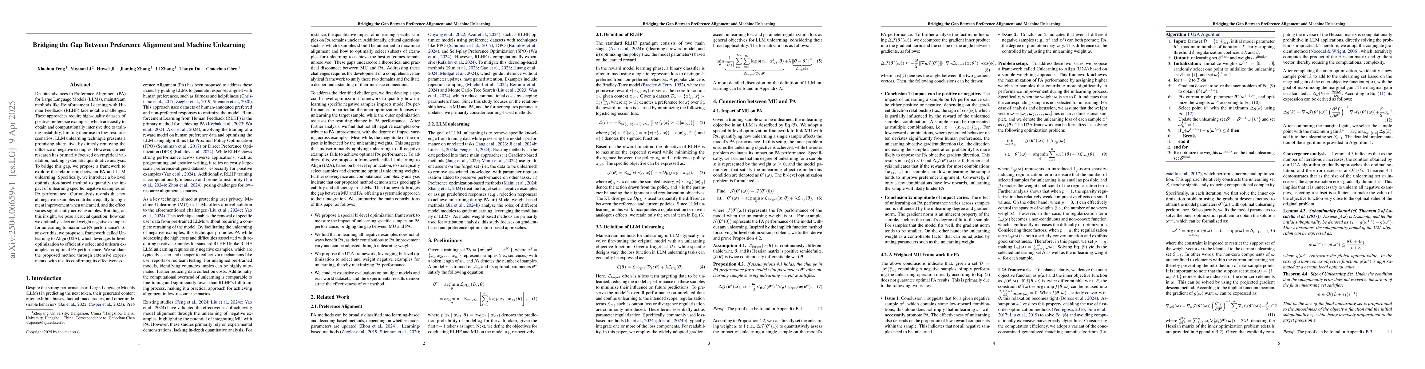 Thumbnail for Bridging the Gap Between Preference Alignment and Machine Unlearning