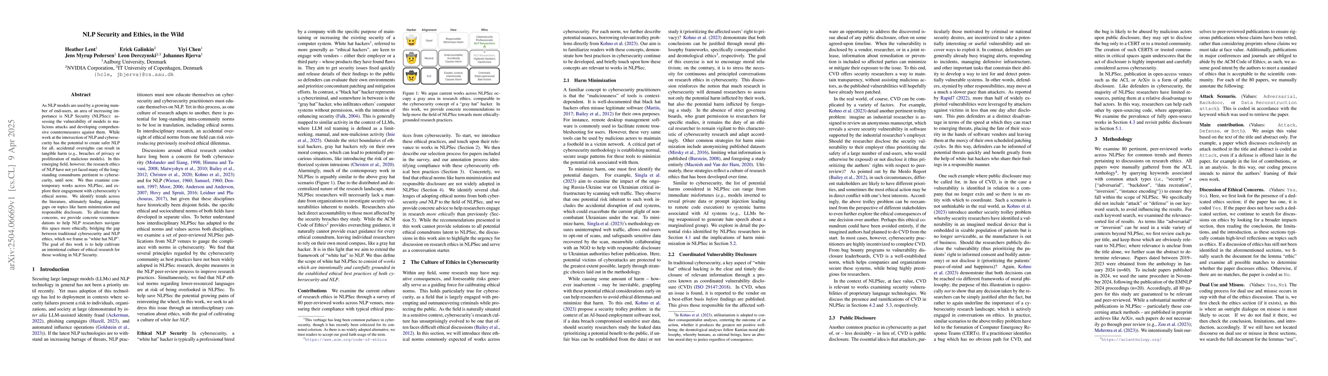 Thumbnail for NLP Security and Ethics, in the Wild