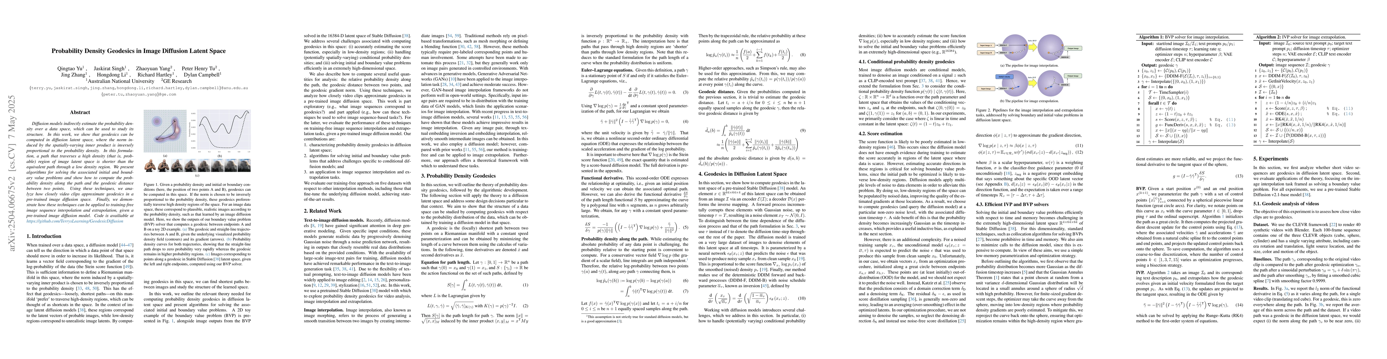 Thumbnail for Probability Density Geodesics in Image Diffusion Latent Space