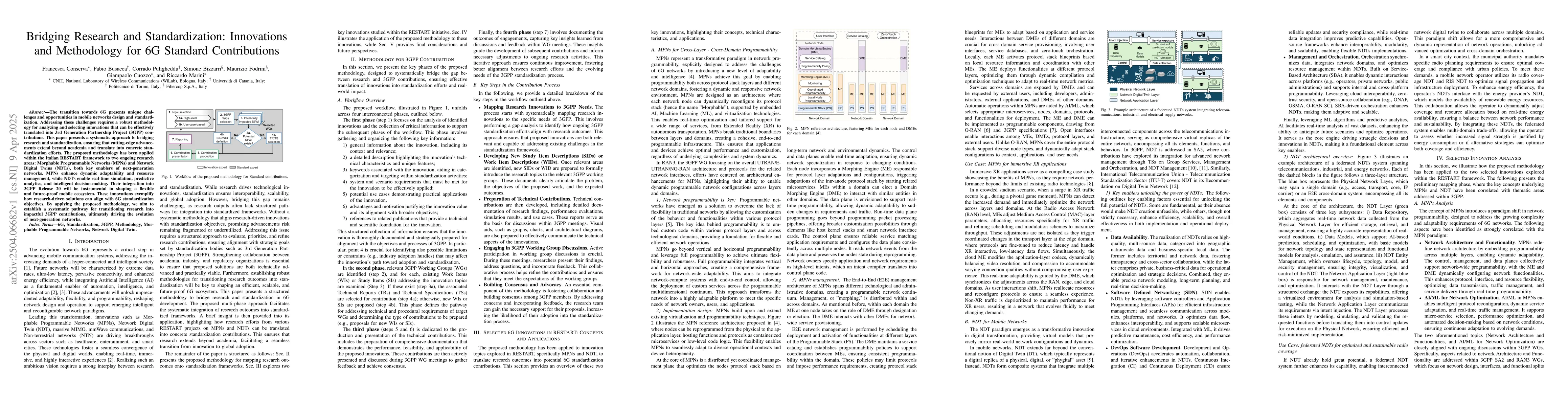 Thumbnail for Bridging Research and Standardization: Innovations and Methodology for
  6G Standard Contributions