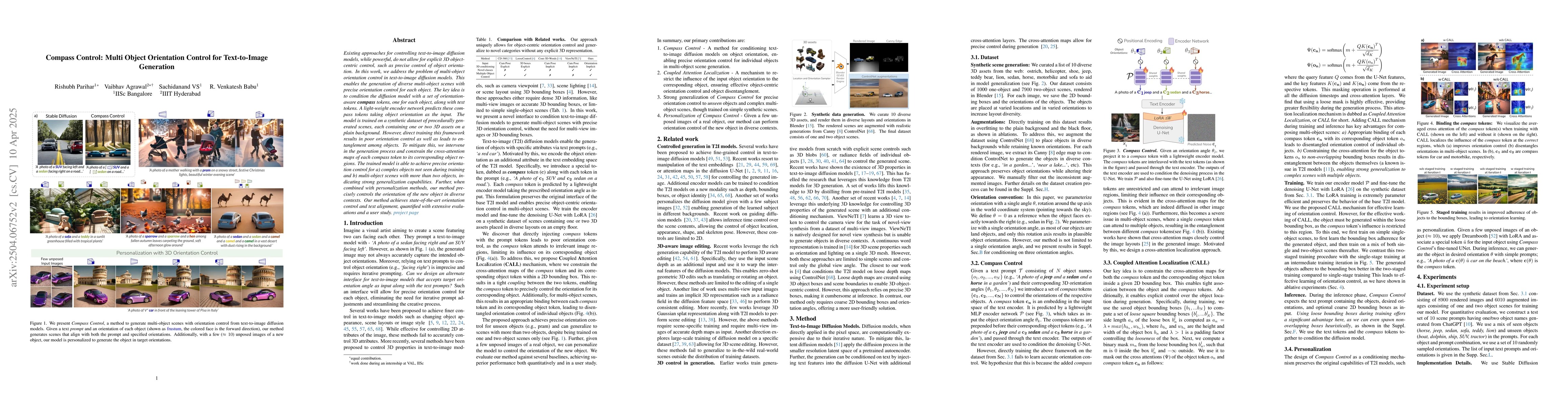 Thumbnail for Compass Control: Multi Object Orientation Control for Text-to-Image
  Generation