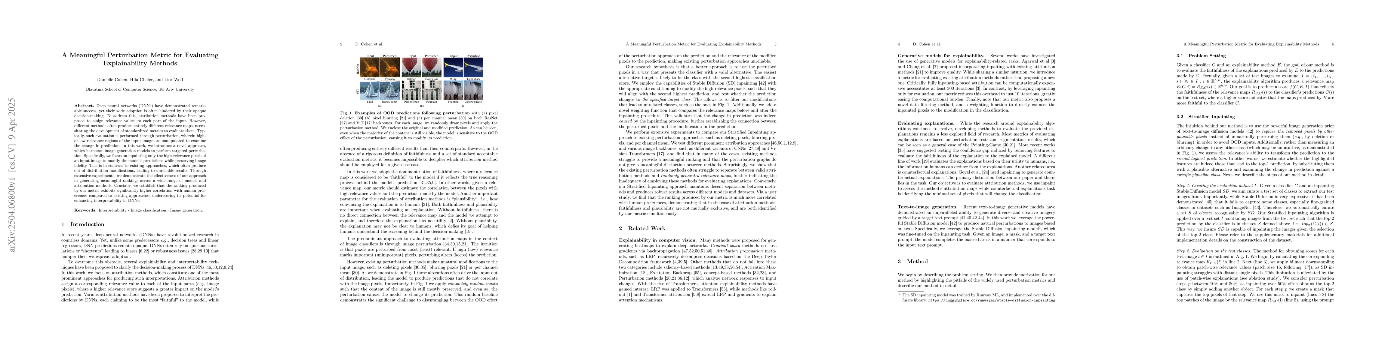 Thumbnail for A Meaningful Perturbation Metric for Evaluating Explainability Methods