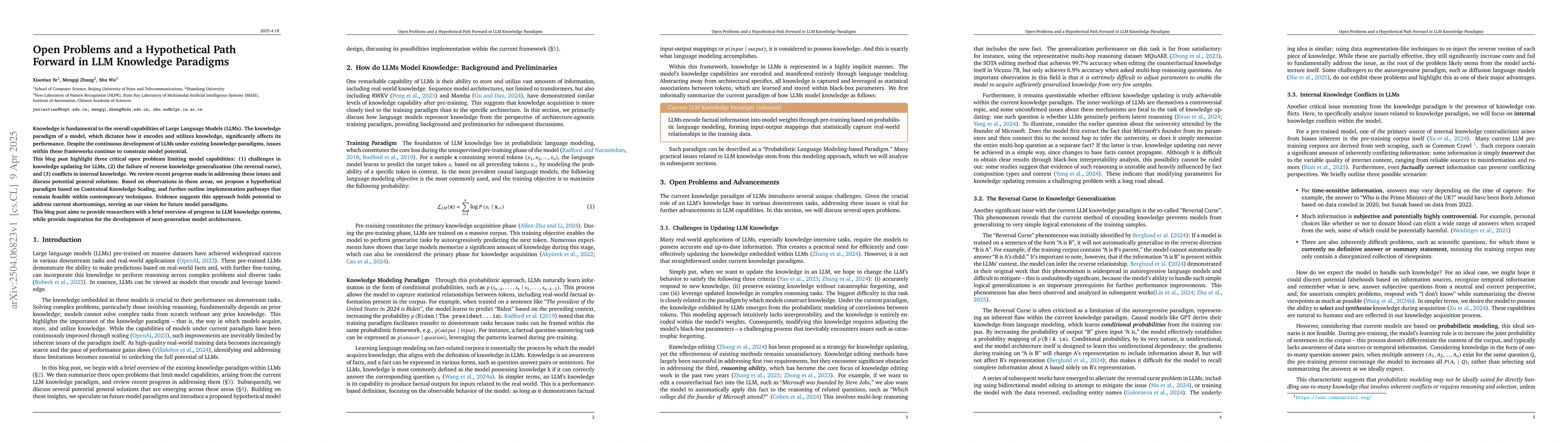 Thumbnail for Open Problems and a Hypothetical Path Forward in LLM Knowledge Paradigms