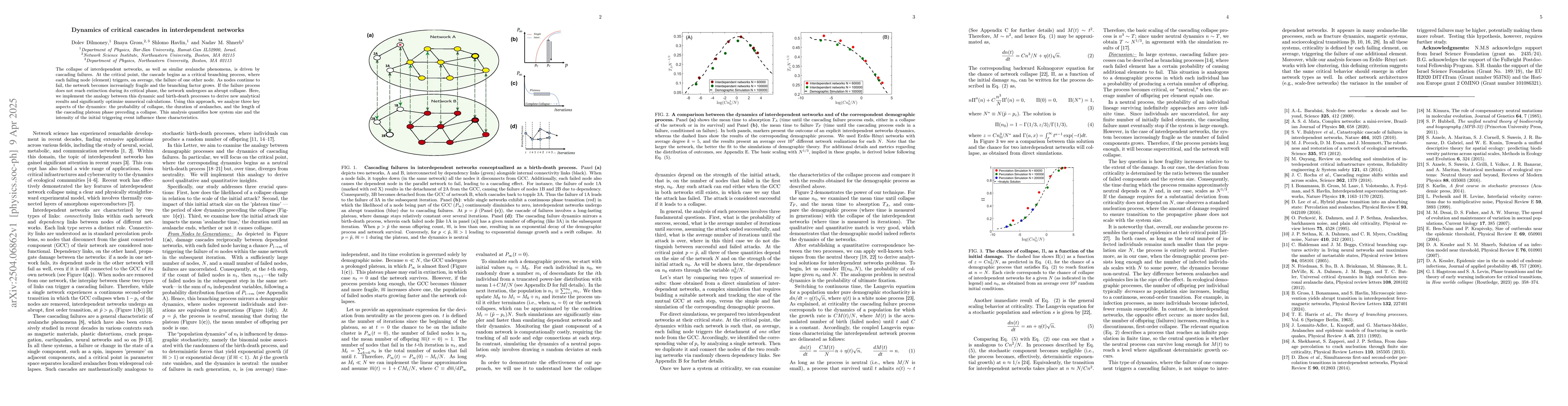 Thumbnail for Dynamics of critical cascades in interdependent networks