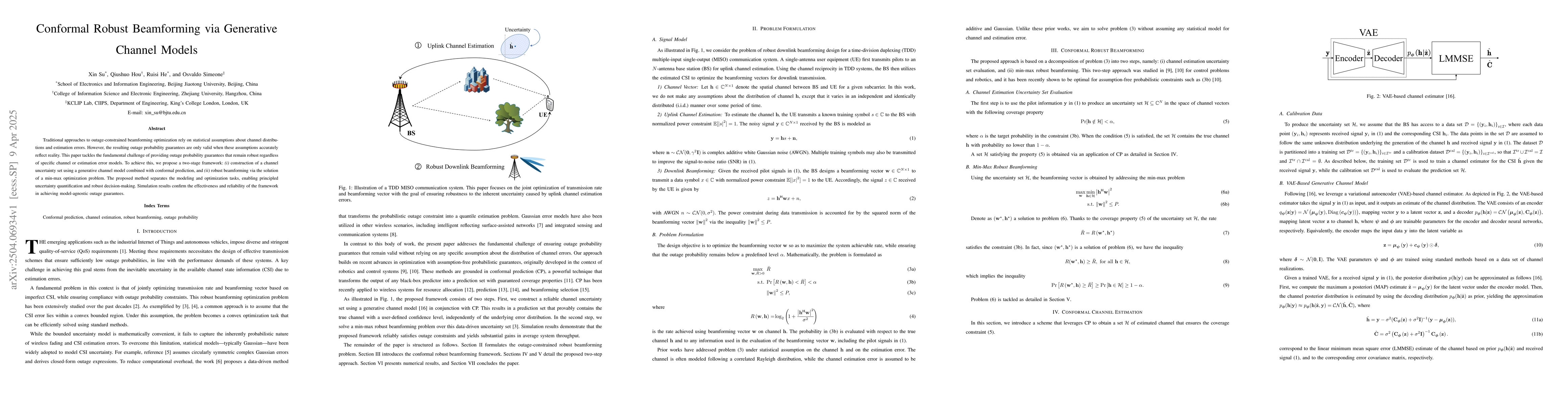 Thumbnail for Conformal Robust Beamforming via Generative Channel Models