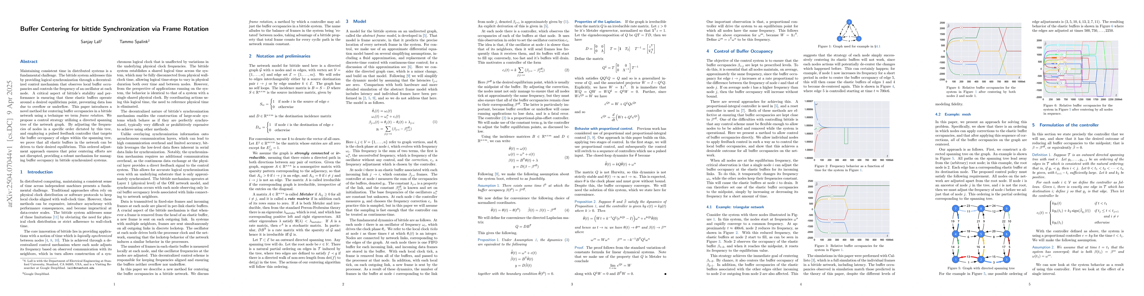 Thumbnail for Buffer Centering for bittide Synchronization via Frame Rotation