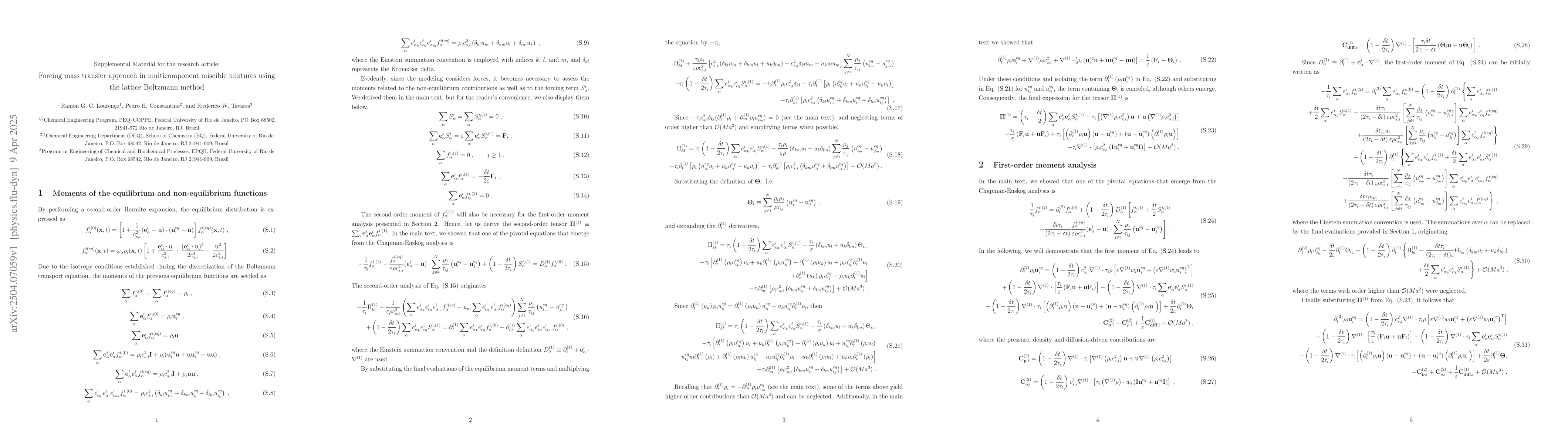 Thumbnail for Forcing mass transfer approach in multicomponent miscible mixtures using
  the lattice Boltzmann method