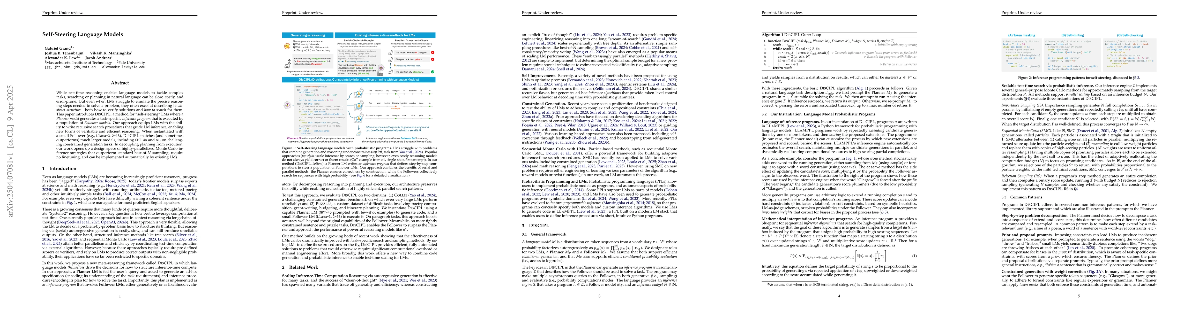 Thumbnail for Self-Steering Language Models