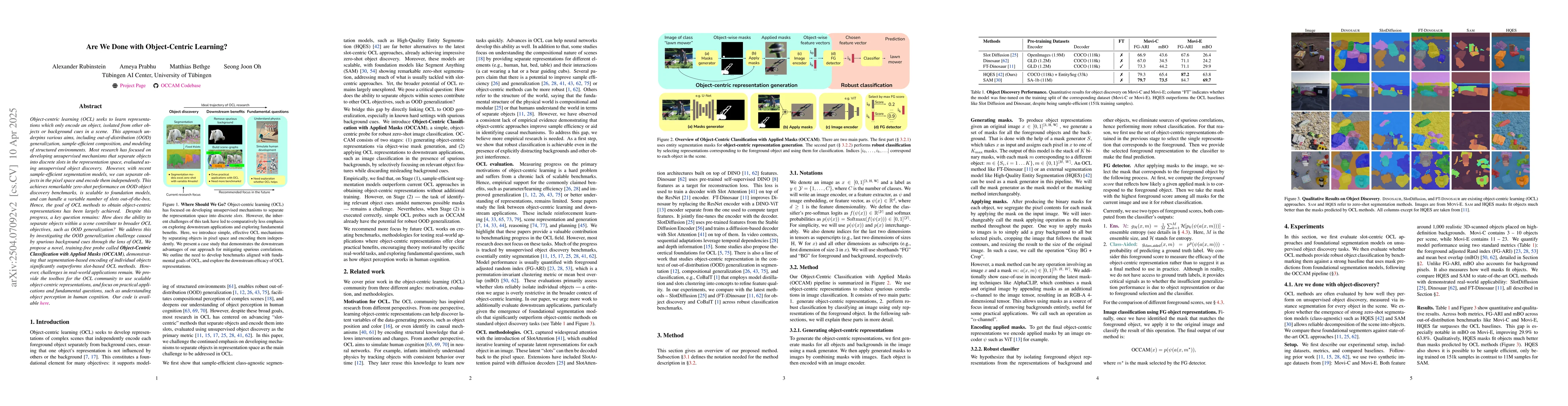Thumbnail for Are We Done with Object-Centric Learning?