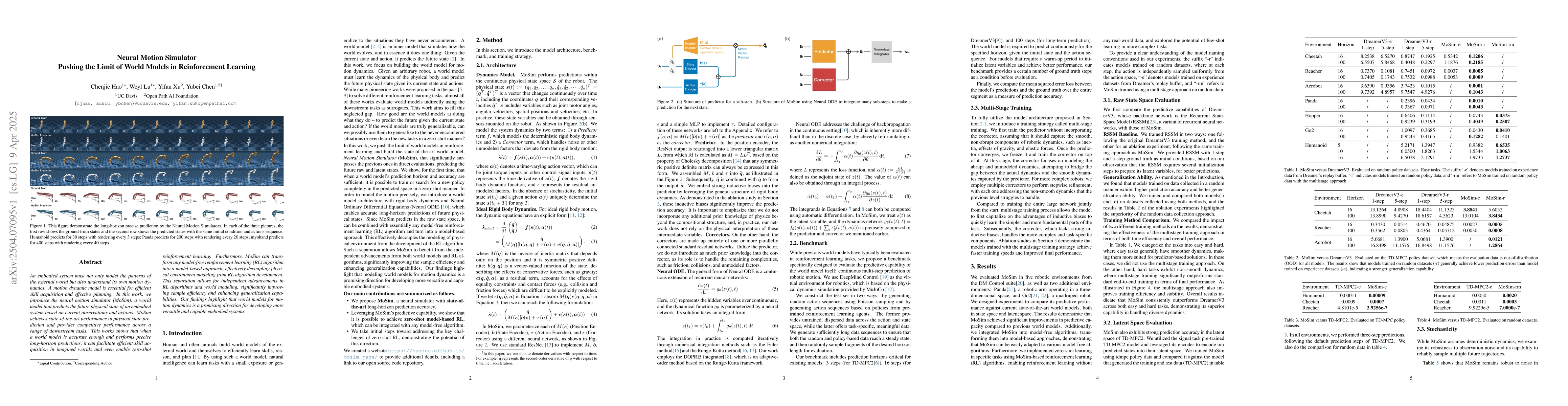 Thumbnail for Neural Motion Simulator: Pushing the Limit of World Models in
  Reinforcement Learning