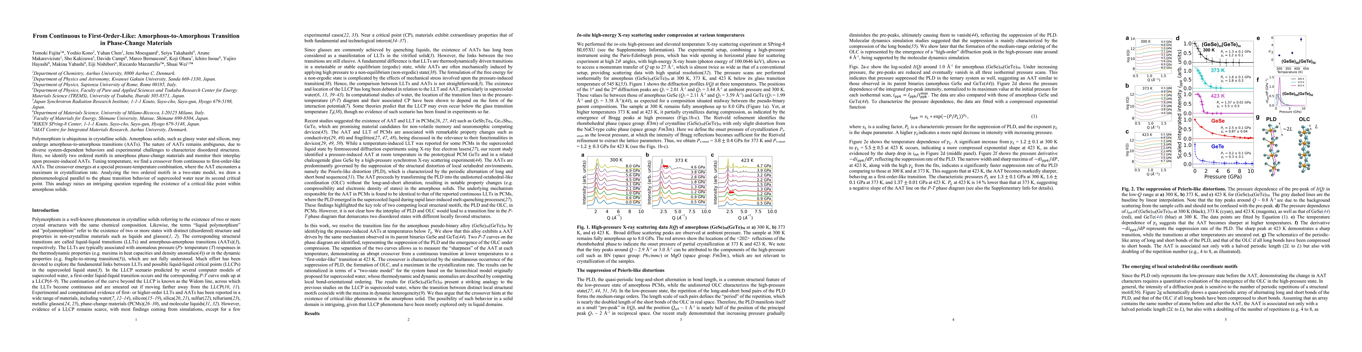 Thumbnail for From Continuous to First-Order-Like: Amorphous-to-Amorphous Transition
  in Phase-Change Materials